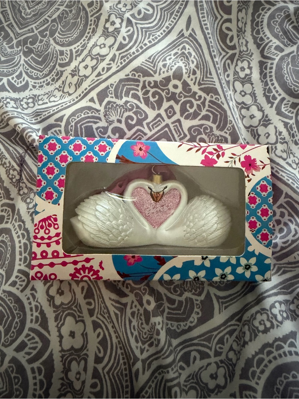 Taylor Swift Lover Swans Christmas Ornament